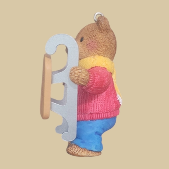 Hallmark Keepsake Vintage "1999" Grandson Bear Ornament with Sled - Picture 4 of 11